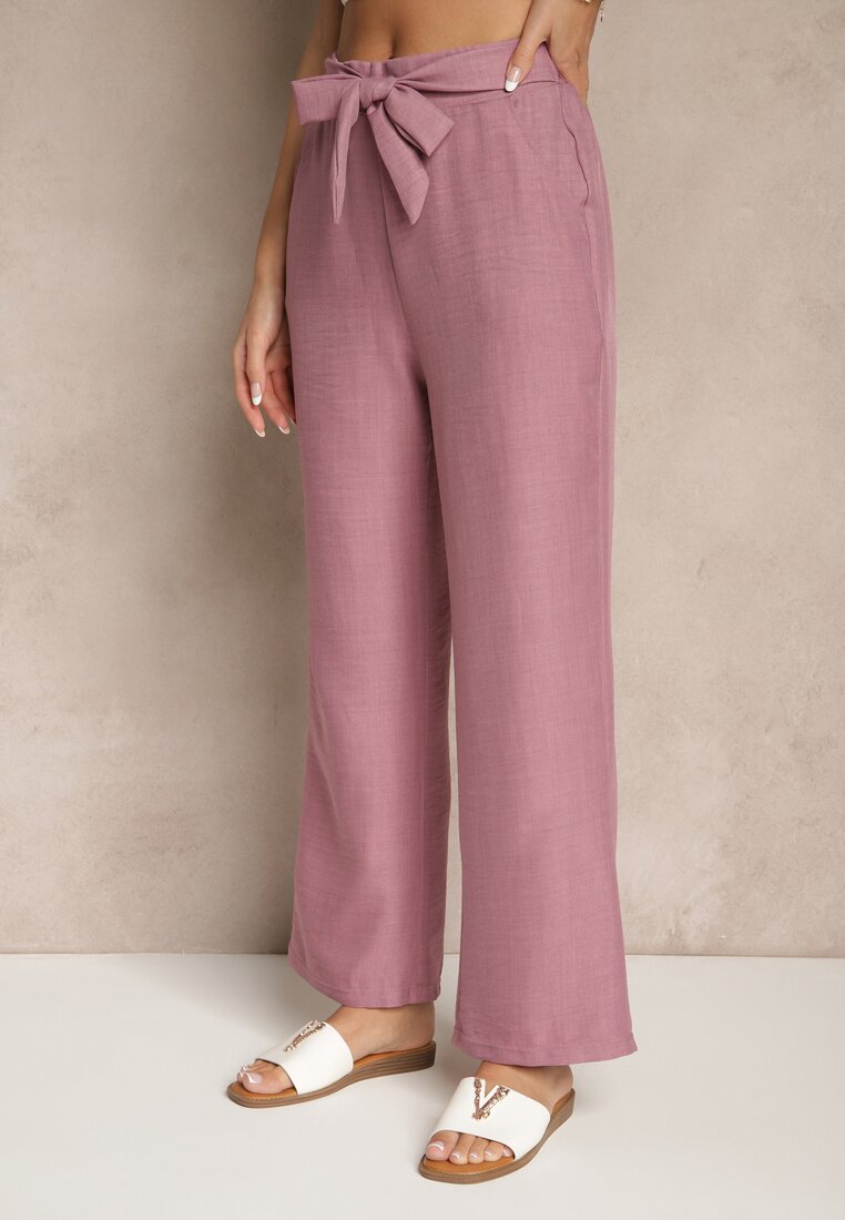 Pantaloni Mireniela Mov deschis