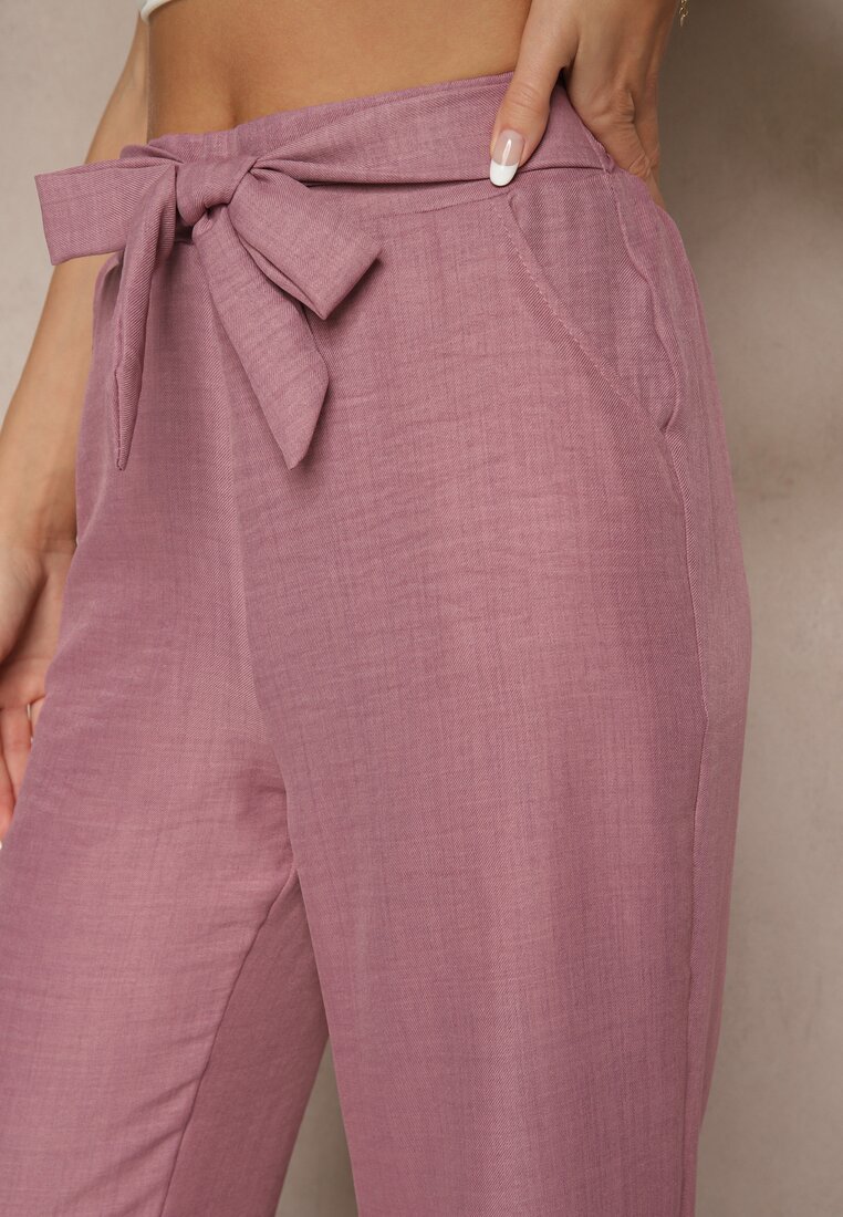 Pantaloni Mireniela Mov deschis