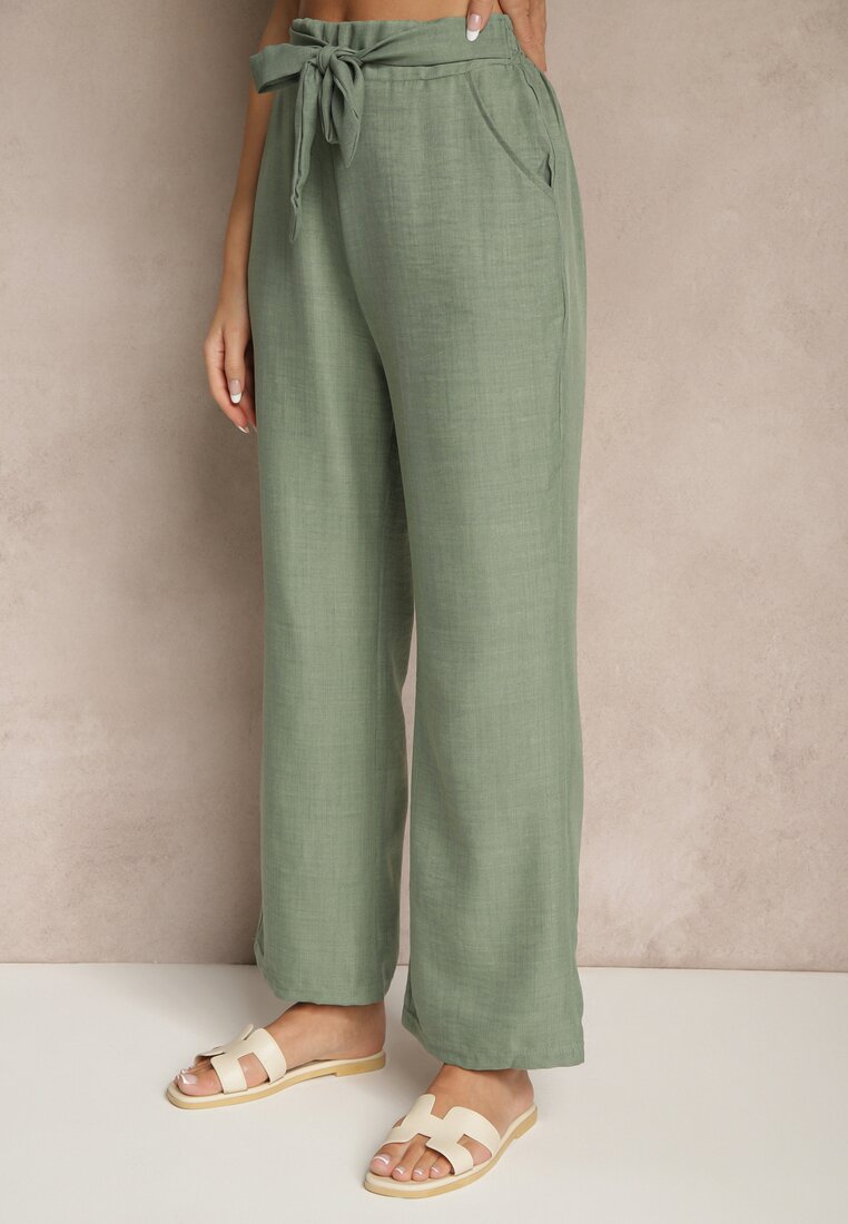 Pantaloni Mireniela Verde închis