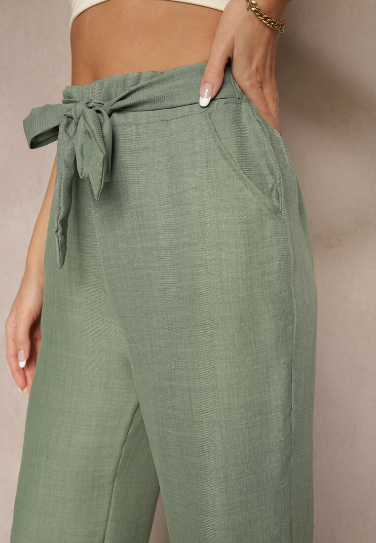 Pantaloni Mireniela Verde închis