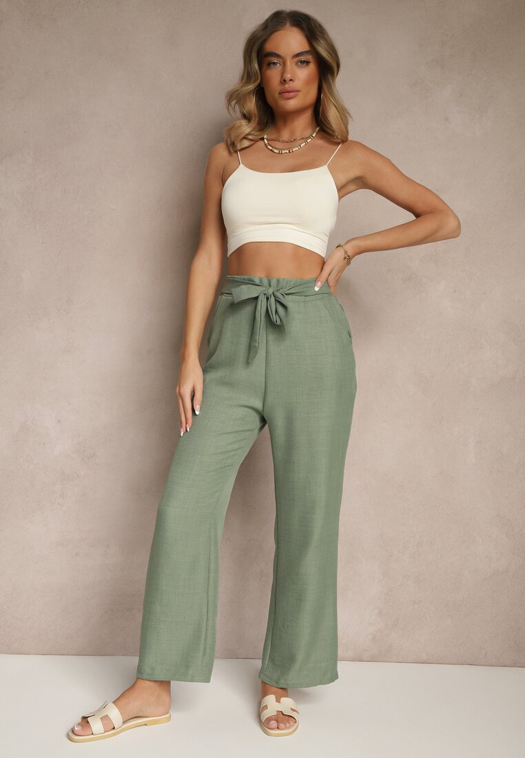 Pantaloni Mireniela Verde închis