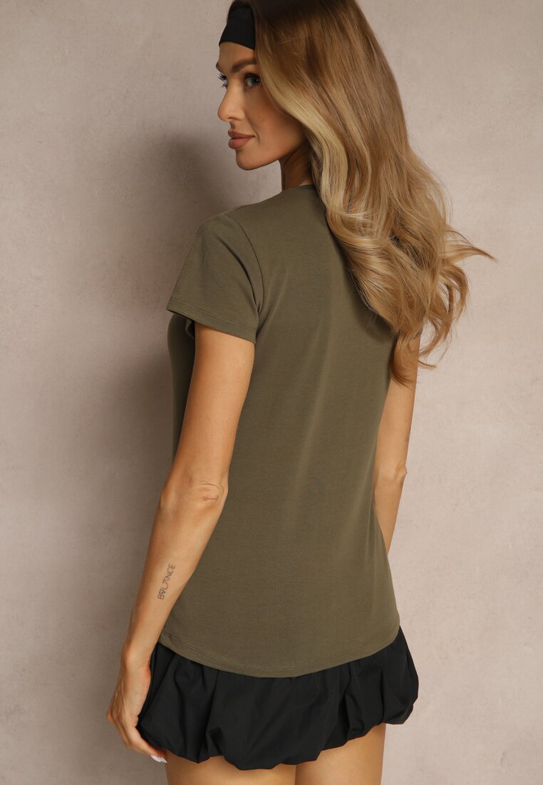 T-shirt Mevolena Bej închis