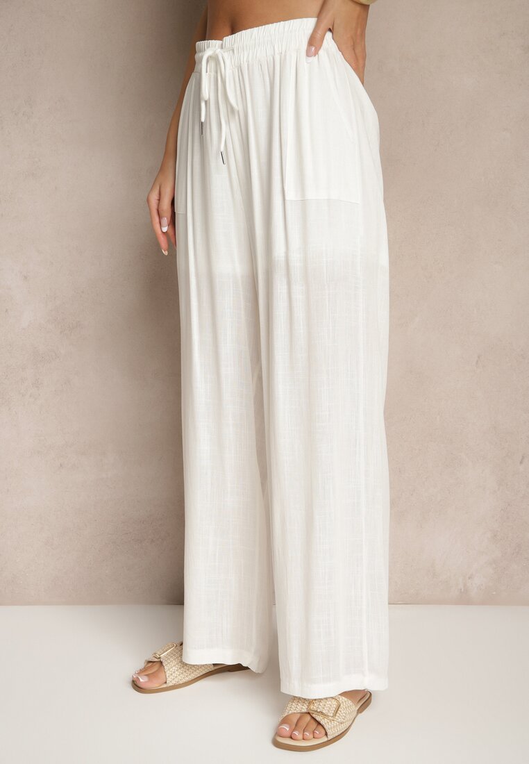 Pantaloni Efridessa Albi