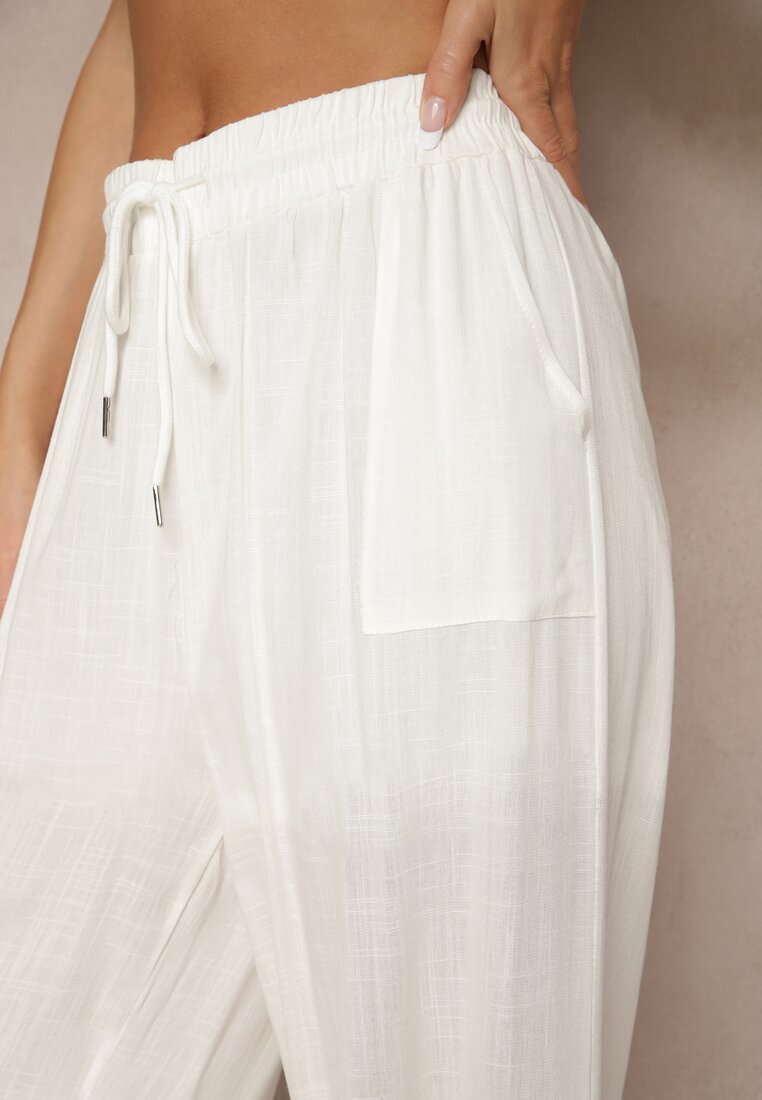 Pantaloni Efridessa Albi