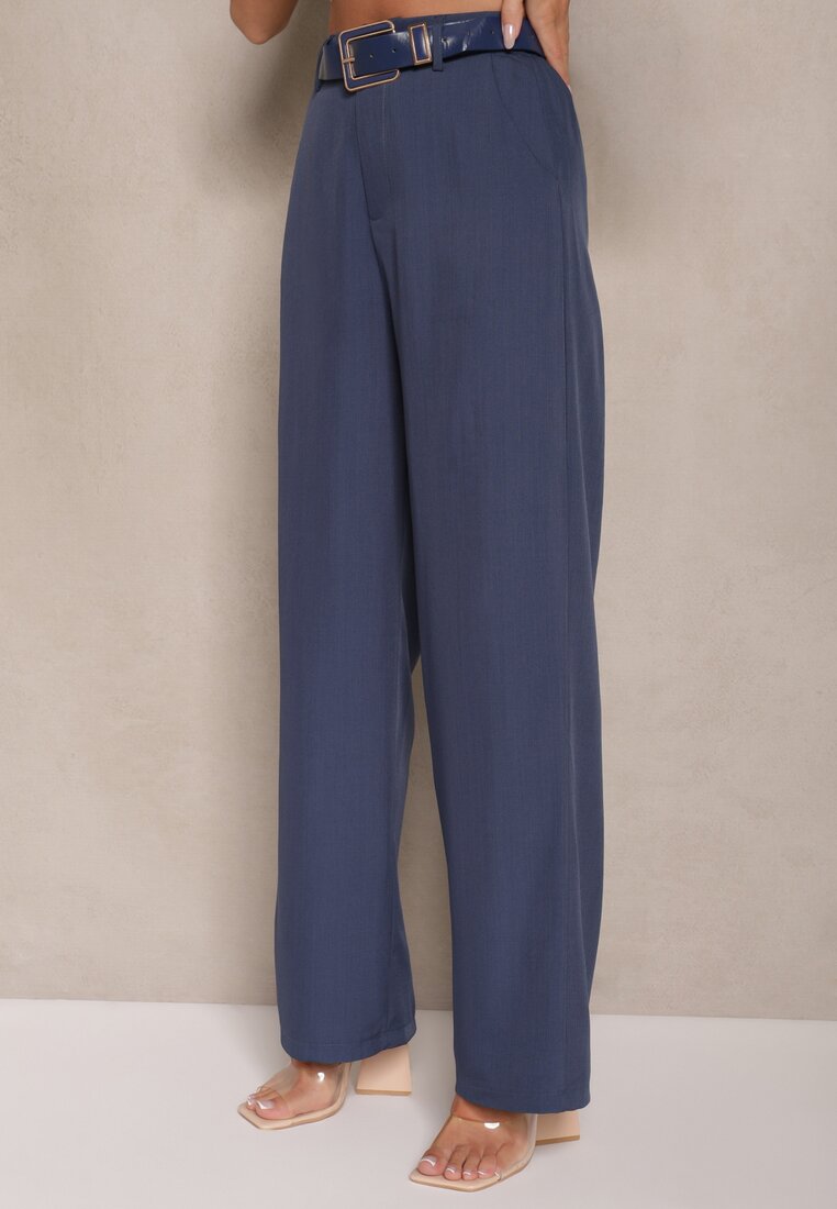 Pantaloni Fevelira Bleumarin