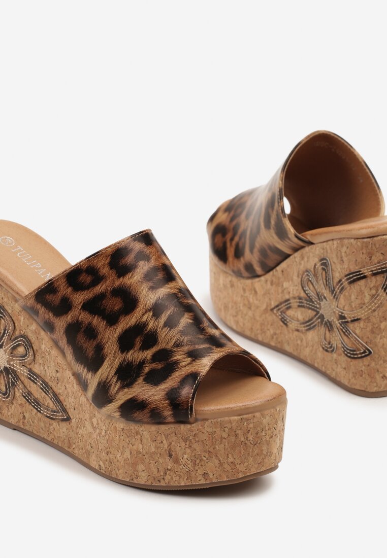Papuci Rinovera Imprimeu leopard