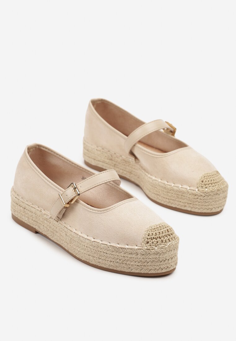 Espadrile Fevolise Bej