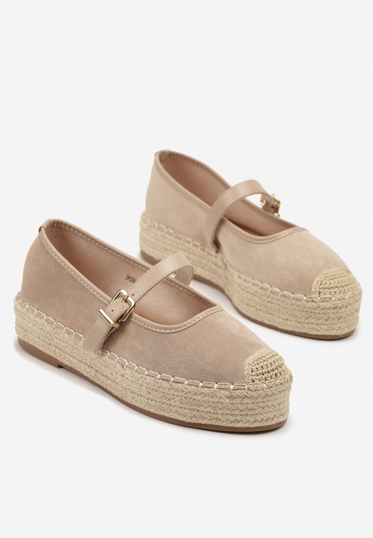 Espadrile Fevolise Bej închis