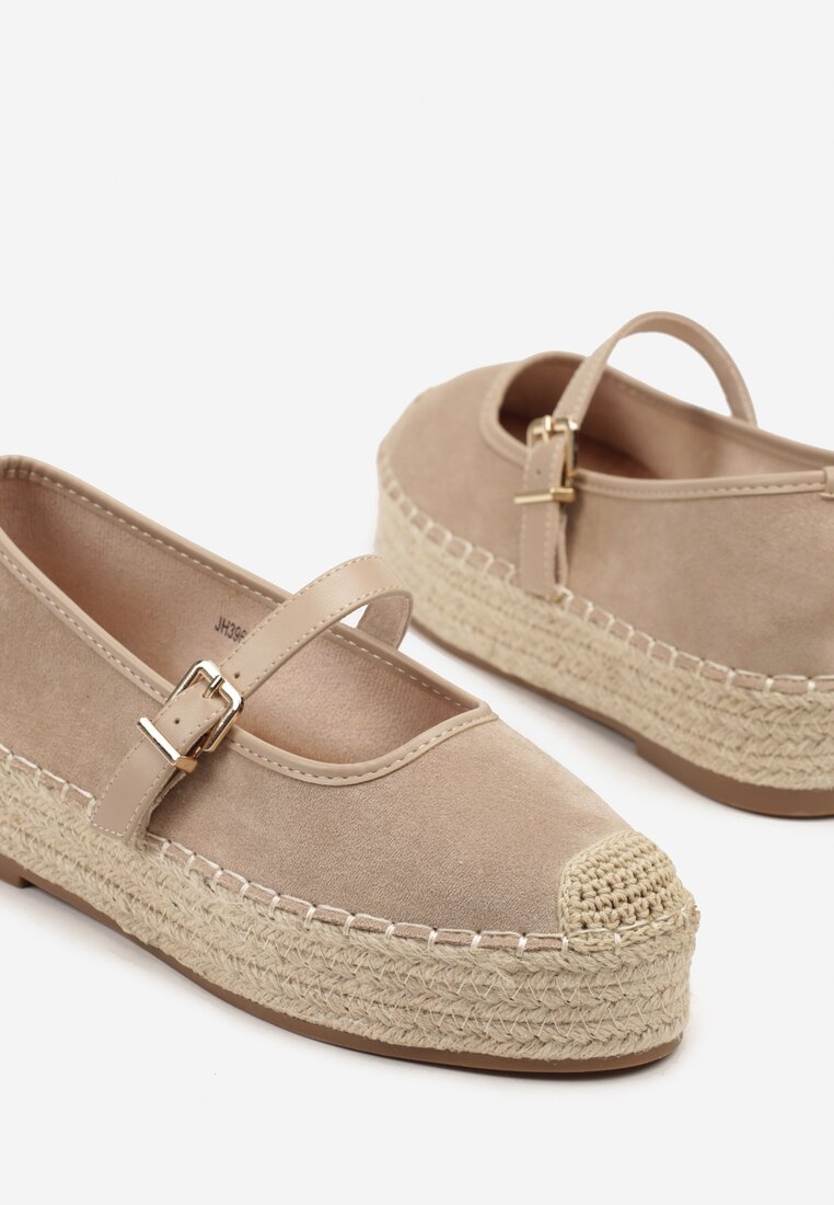 Espadrile Fevolise Bej închis