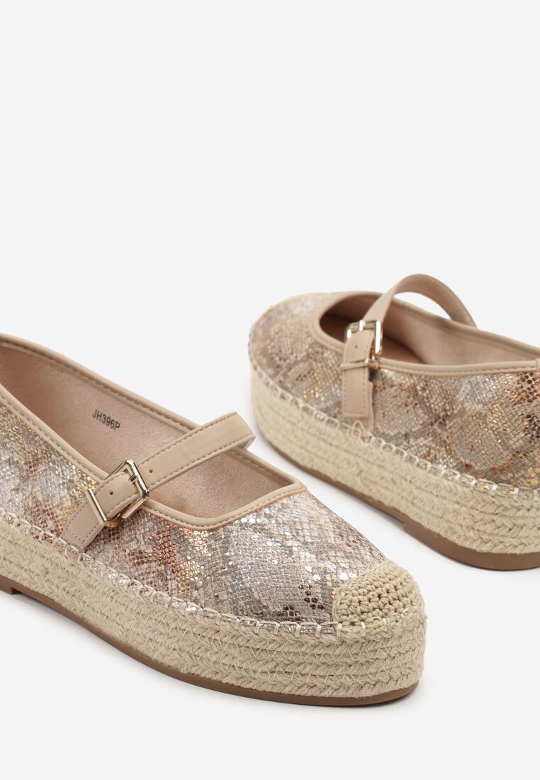 Espadrile Fevolise Bej deschis