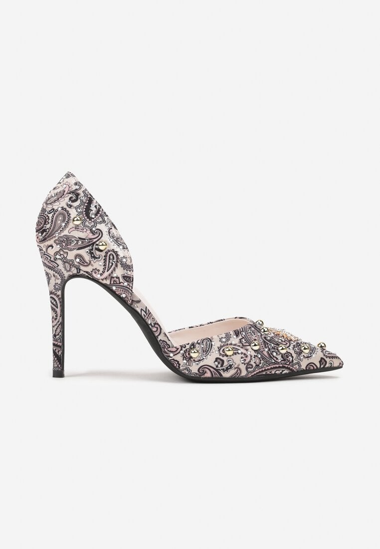 Pantofi stiletto Bej