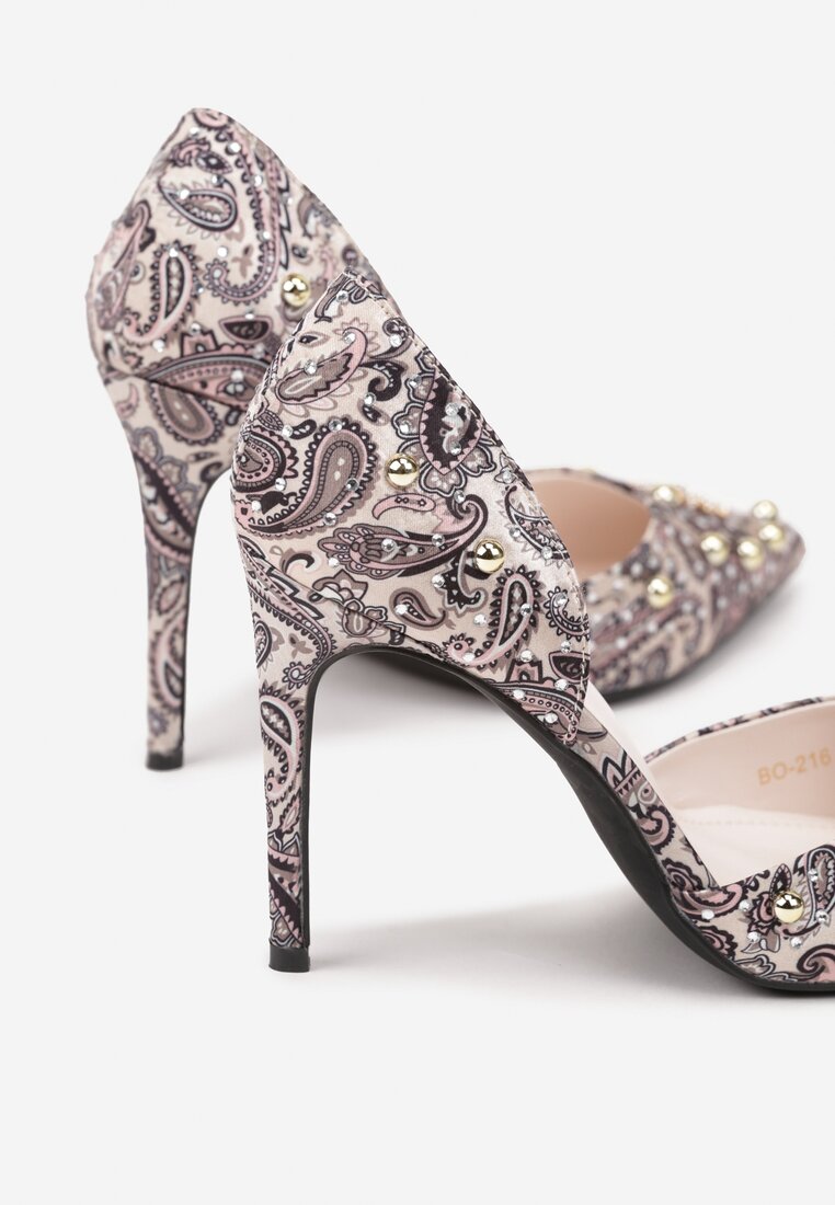 Pantofi stiletto Bej
