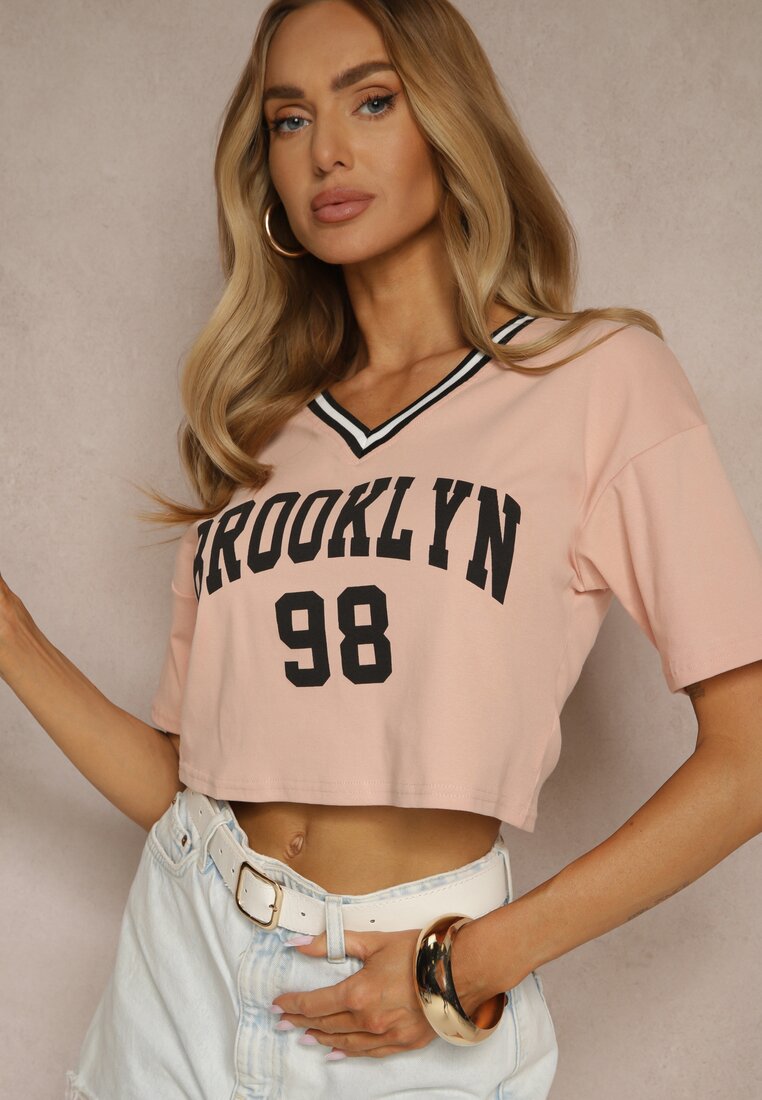 T-shirt Lireline Roz închis