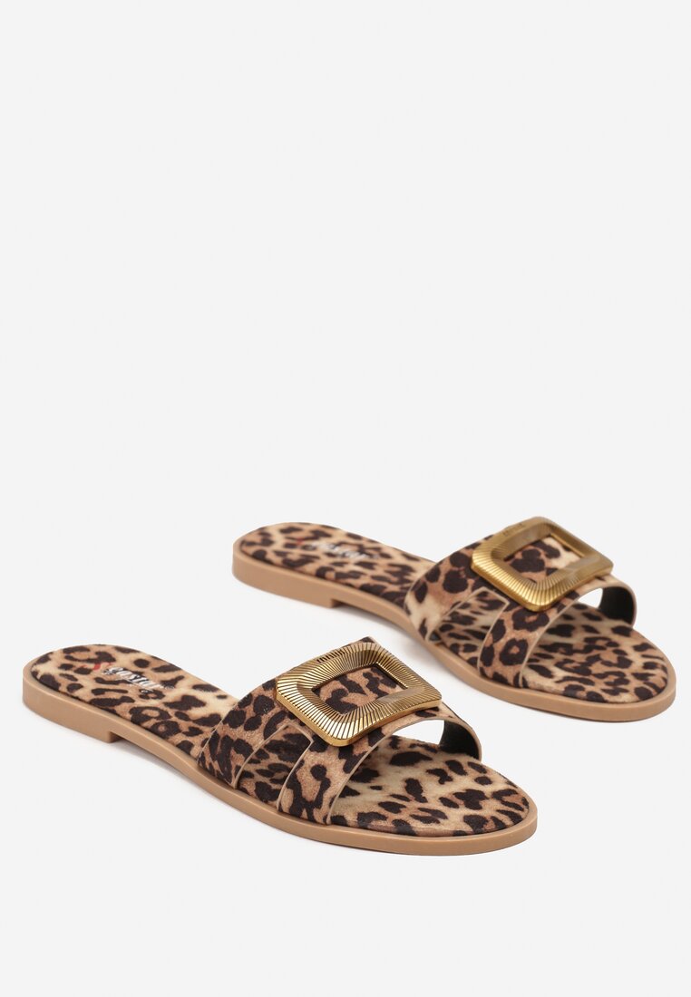Papuci Saluvia Imprimeu leopard