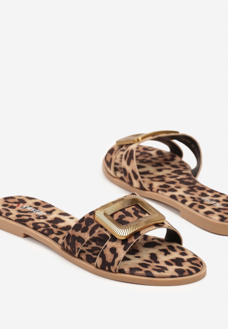 Papuci Saluvia Imprimeu leopard