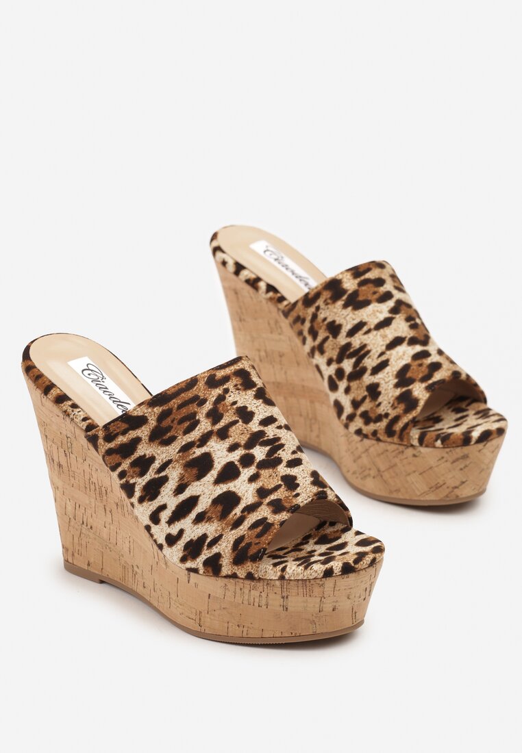 Papuci Glesana Imprimeu leopard