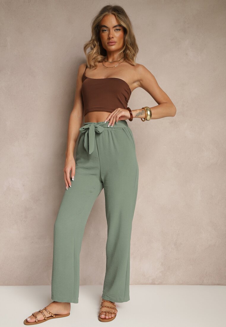 Pantaloni Salemira Verde închis