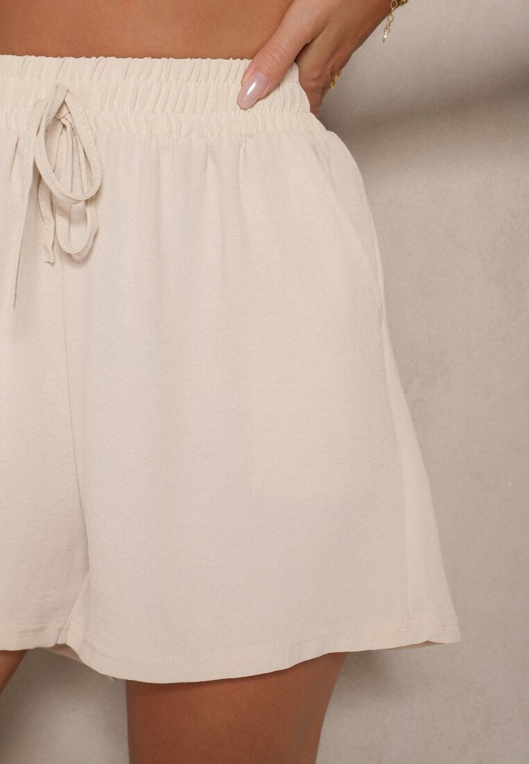 Pantaloni scurți Milareia Bej deschis