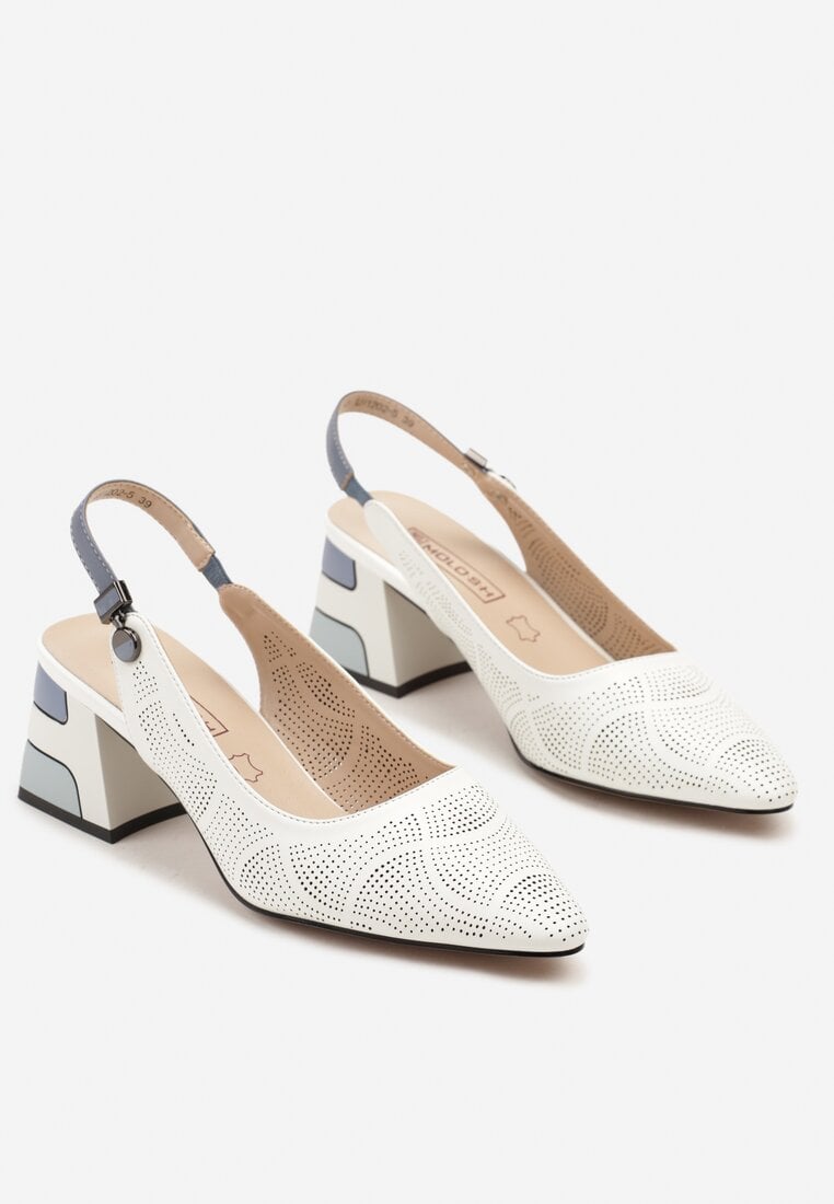 Pantofi cu toc Milanelle Albi