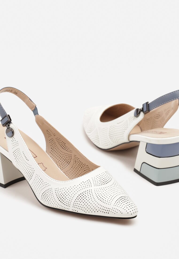 Pantofi cu toc Milanelle Albi