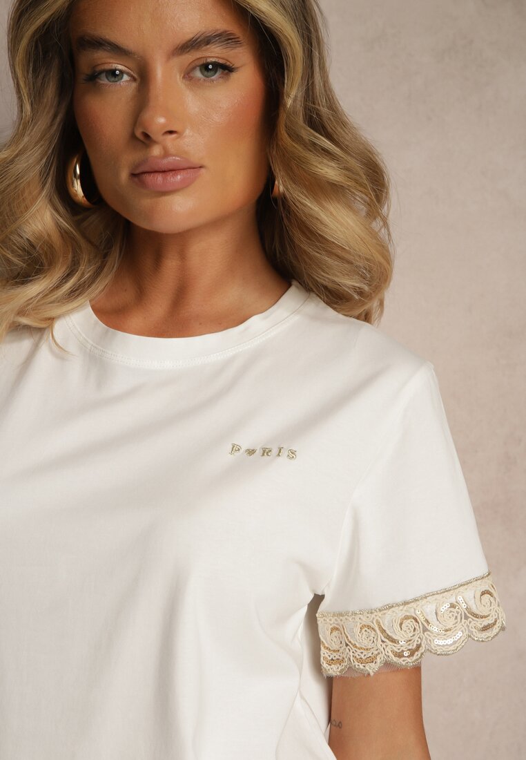 T-shirt Drane Alb