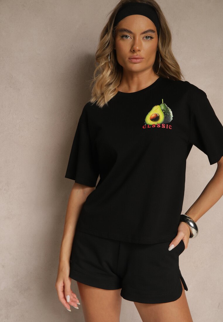 T-shirt Tilannia Negru