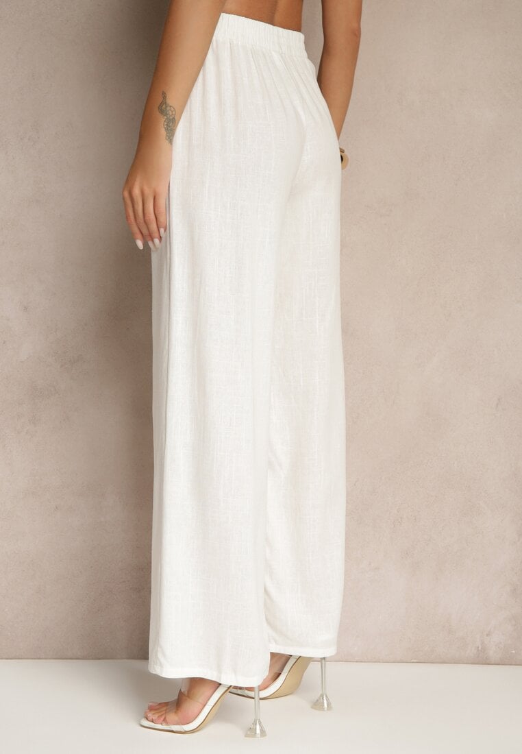 Pantaloni Filarive Albi