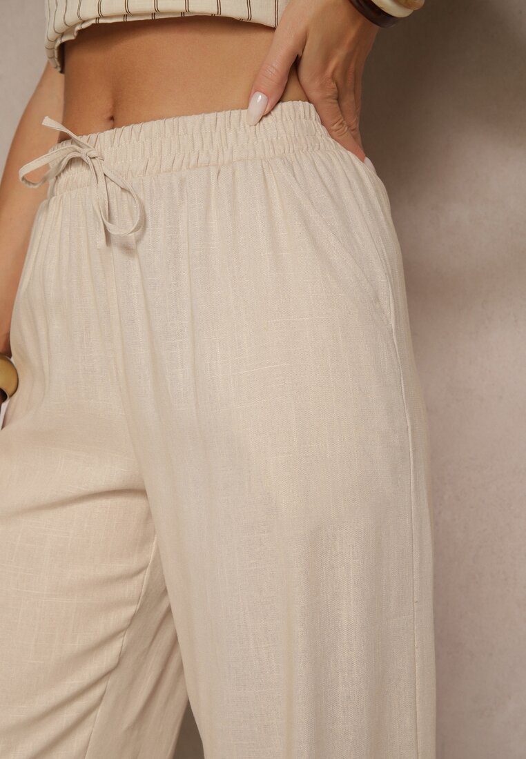 Pantaloni Filarive Bej deschis