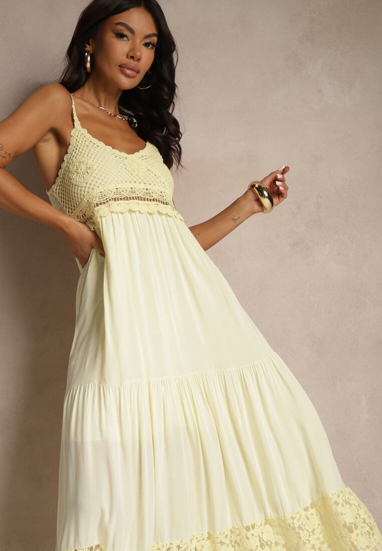 Rochie Filaniela Galbenă