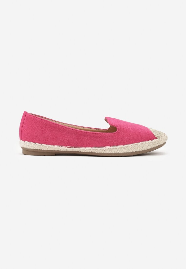 Fuksjowe Espadryle z Motywem Plecionki Ralomea