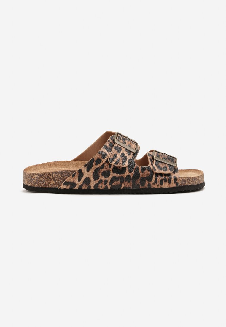 Papuci Imprimeu leopard