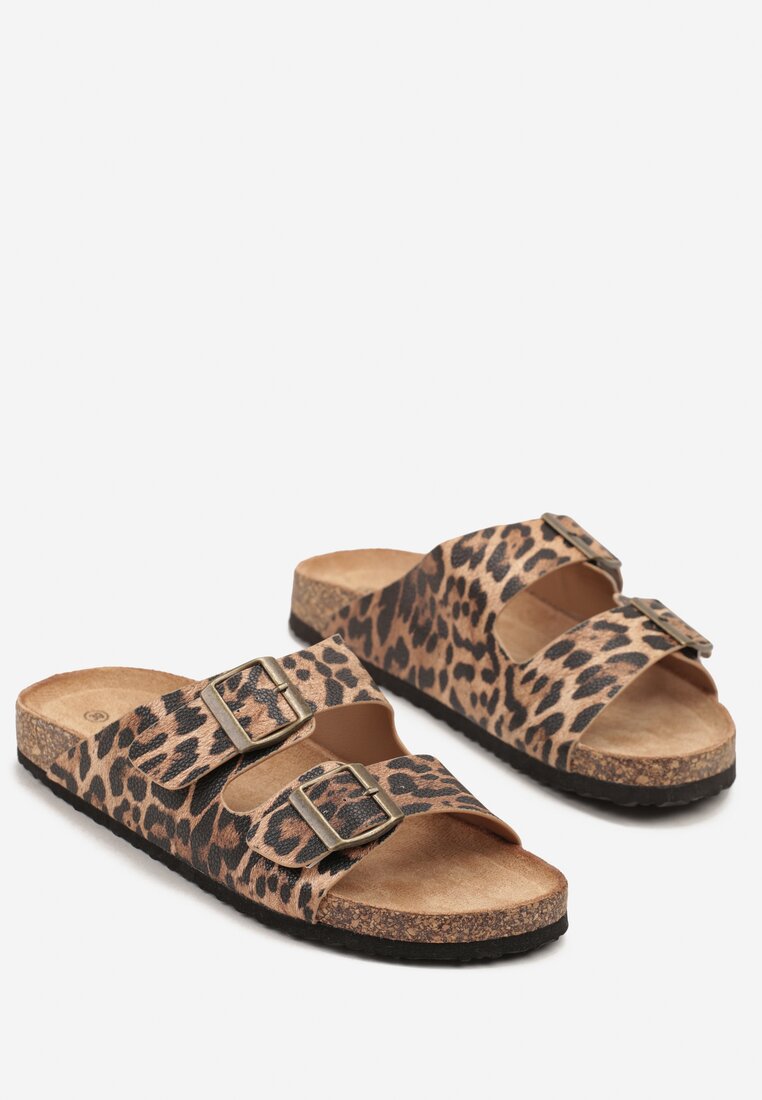Papuci Imprimeu leopard