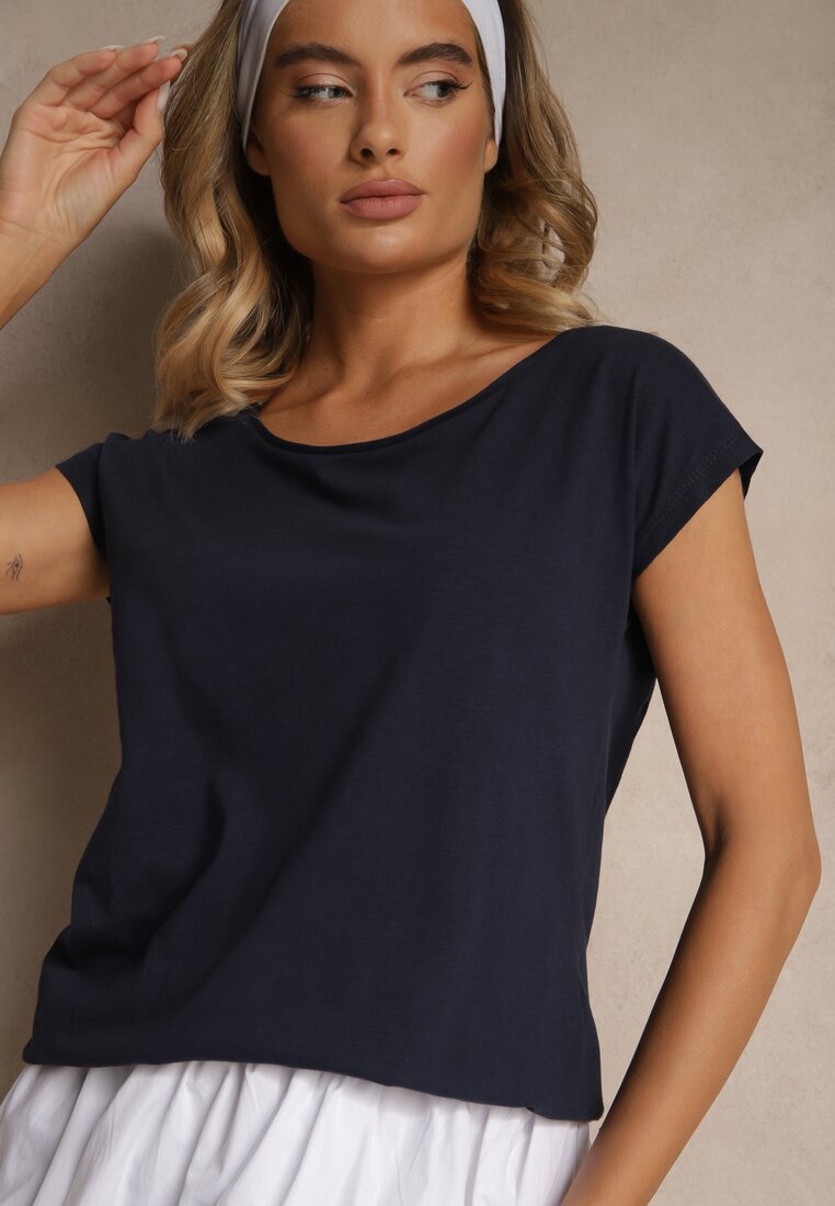 T-shirt Ralotea Bleumarin