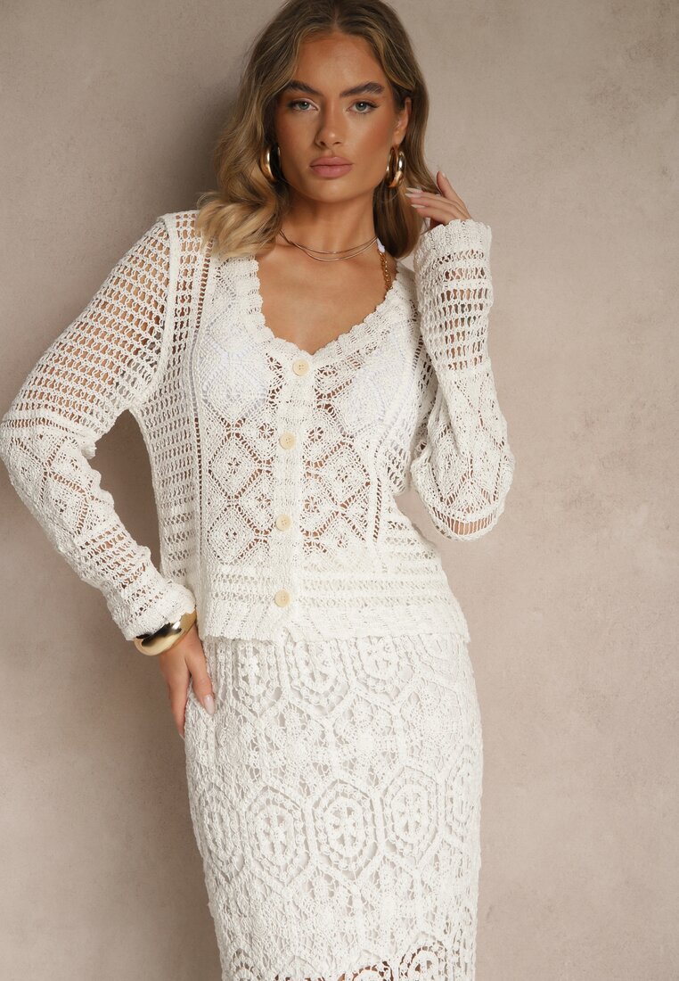 Cardigan Aramirae Alb