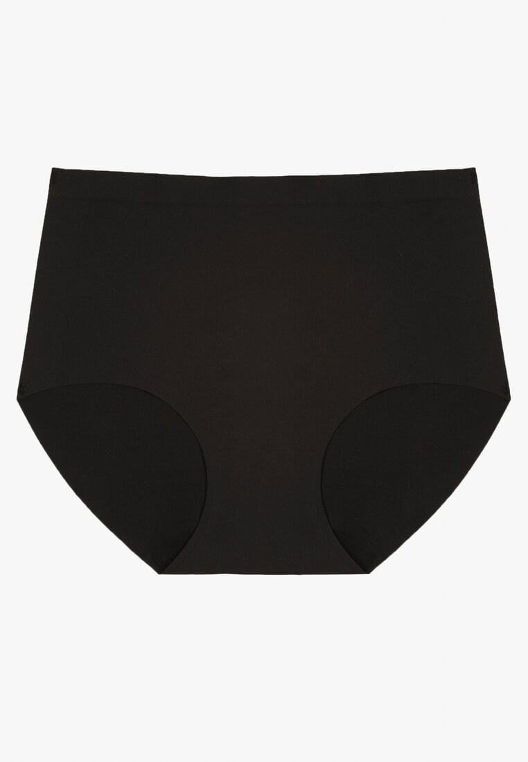 Czarne Bezszwowe Majtki Figi High Waist Dolevia