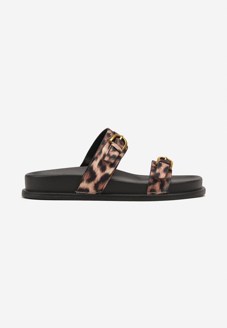 Papuci Imprimeu leopard