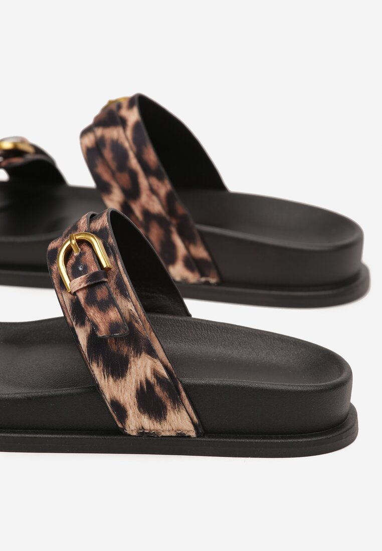 Papuci Imprimeu leopard