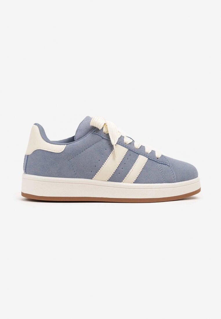 Niebieskie Sneakersy Ozdobione Paskami Dolirenna