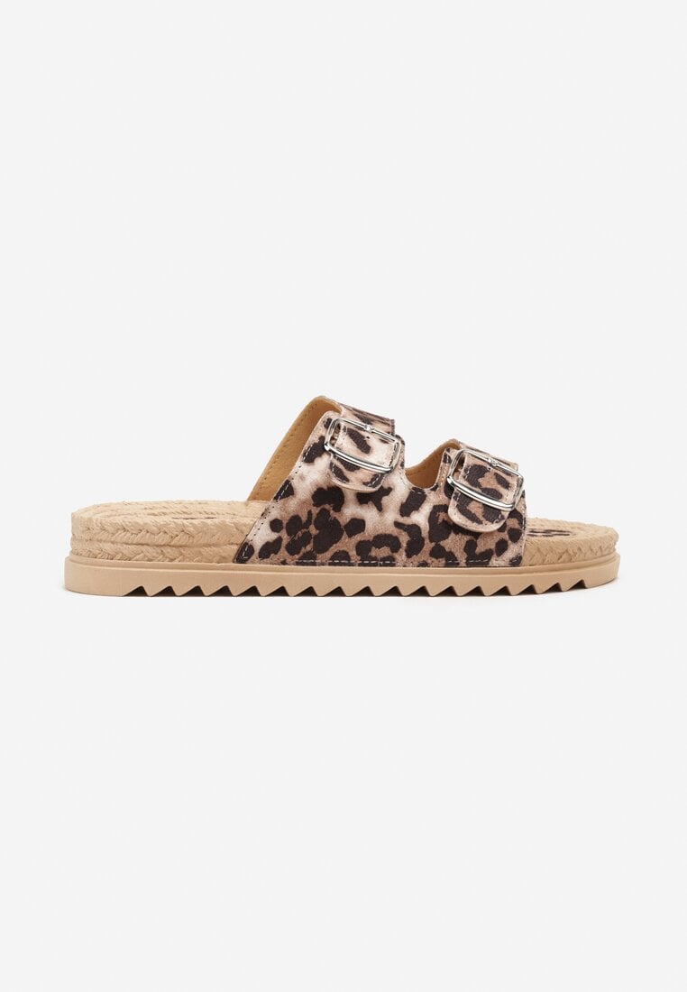 Papuci Imprimeu leopard