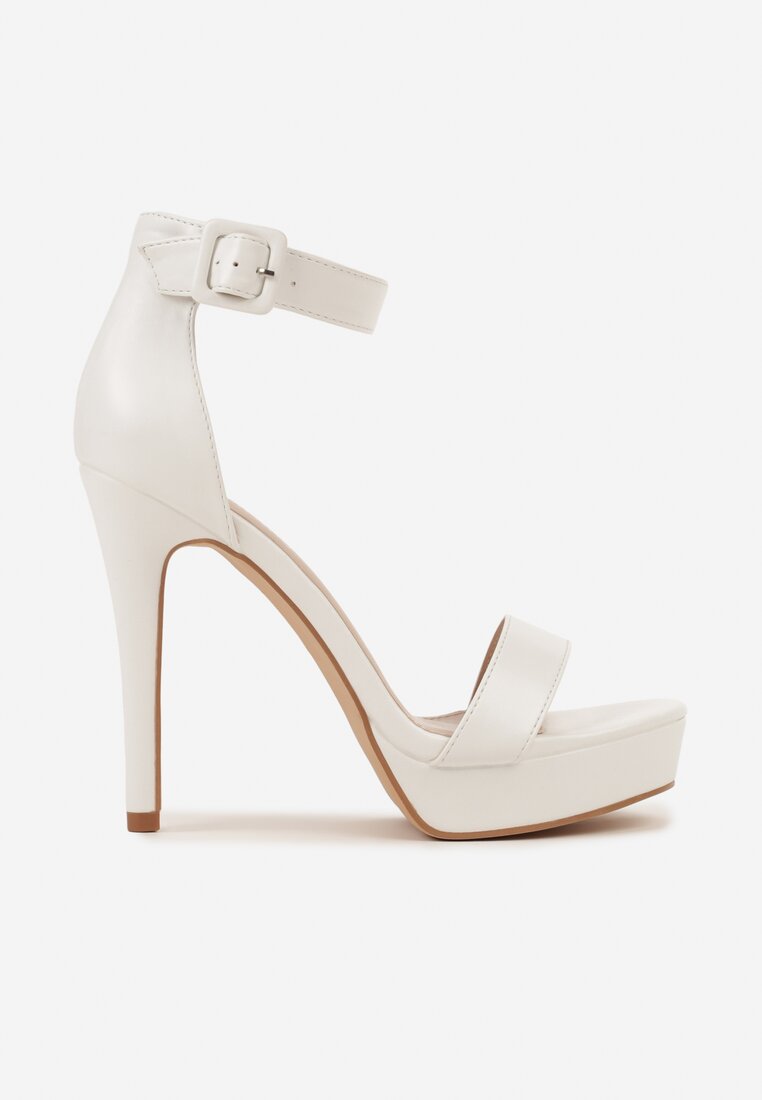 Pantofi stiletto Nilaurea Albi