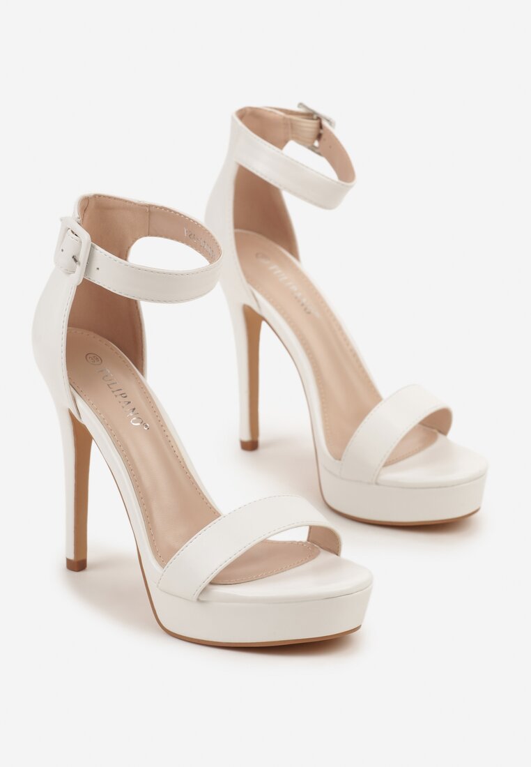 Pantofi stiletto Nilaurea Albi