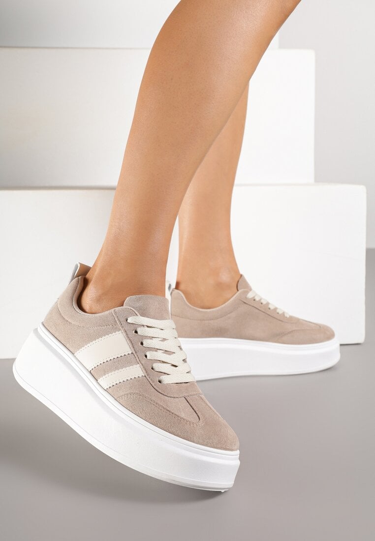 Sneakers Bej închis