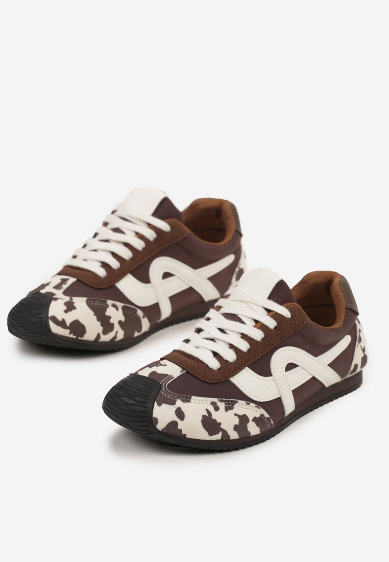 Wielokolorowe Sneakersy z Geometrycznym Wzorem Arnenta