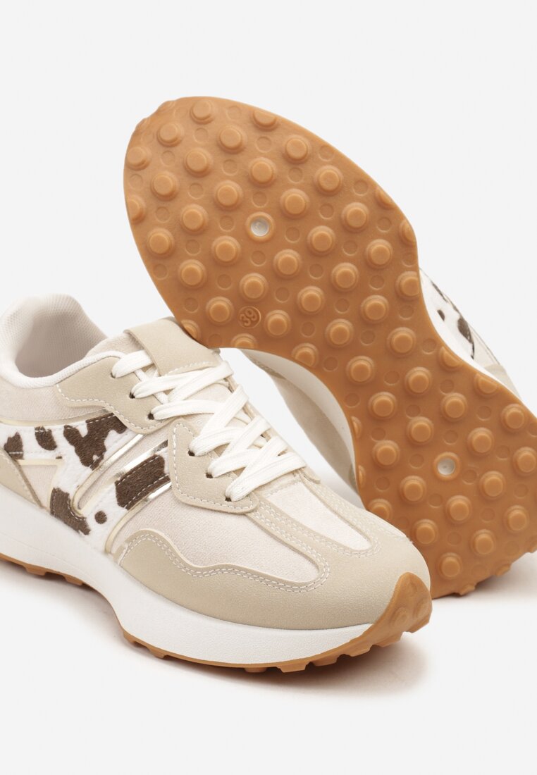 Czarno-Białe Sneakersy Ozdobione Geometrycznym Motywem Rilameia