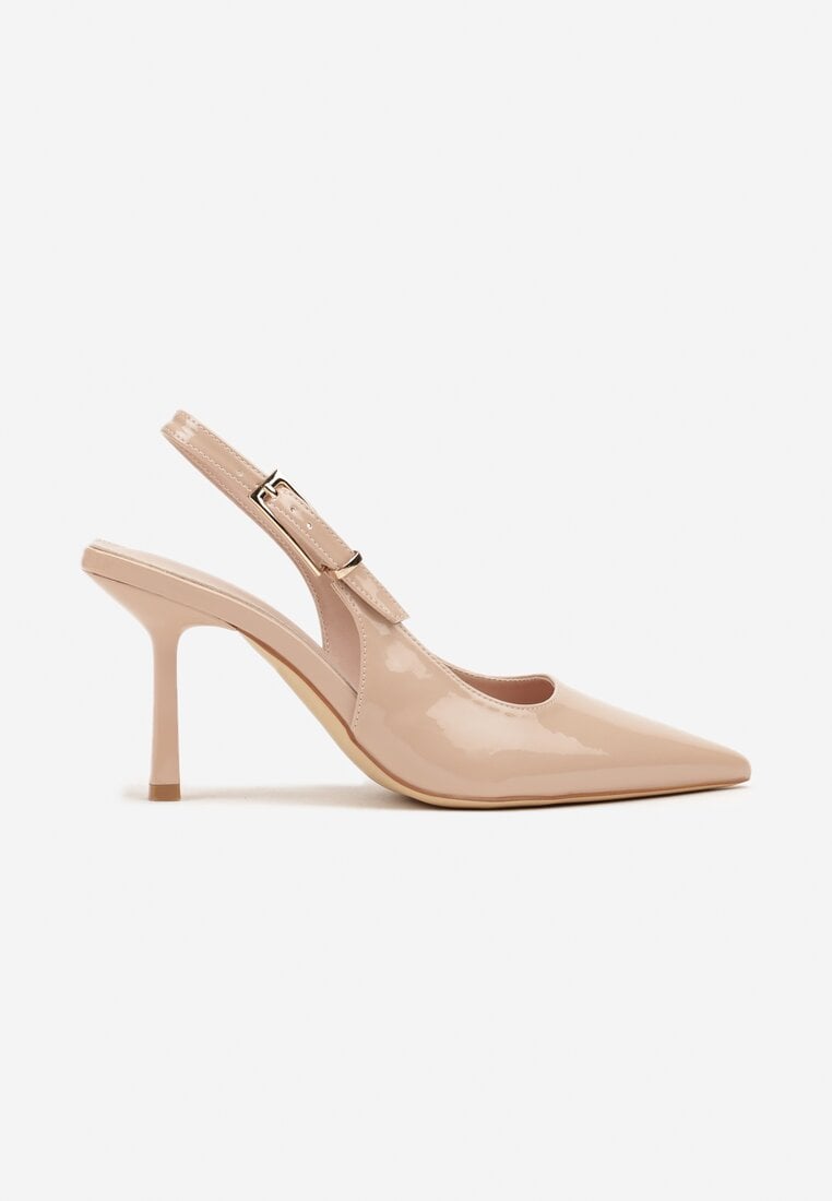 Pantofi stiletto Bej