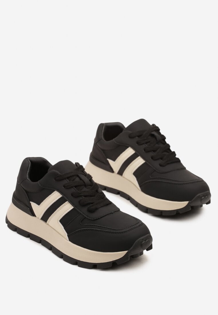 Sneakers Lulline Negri cu bej