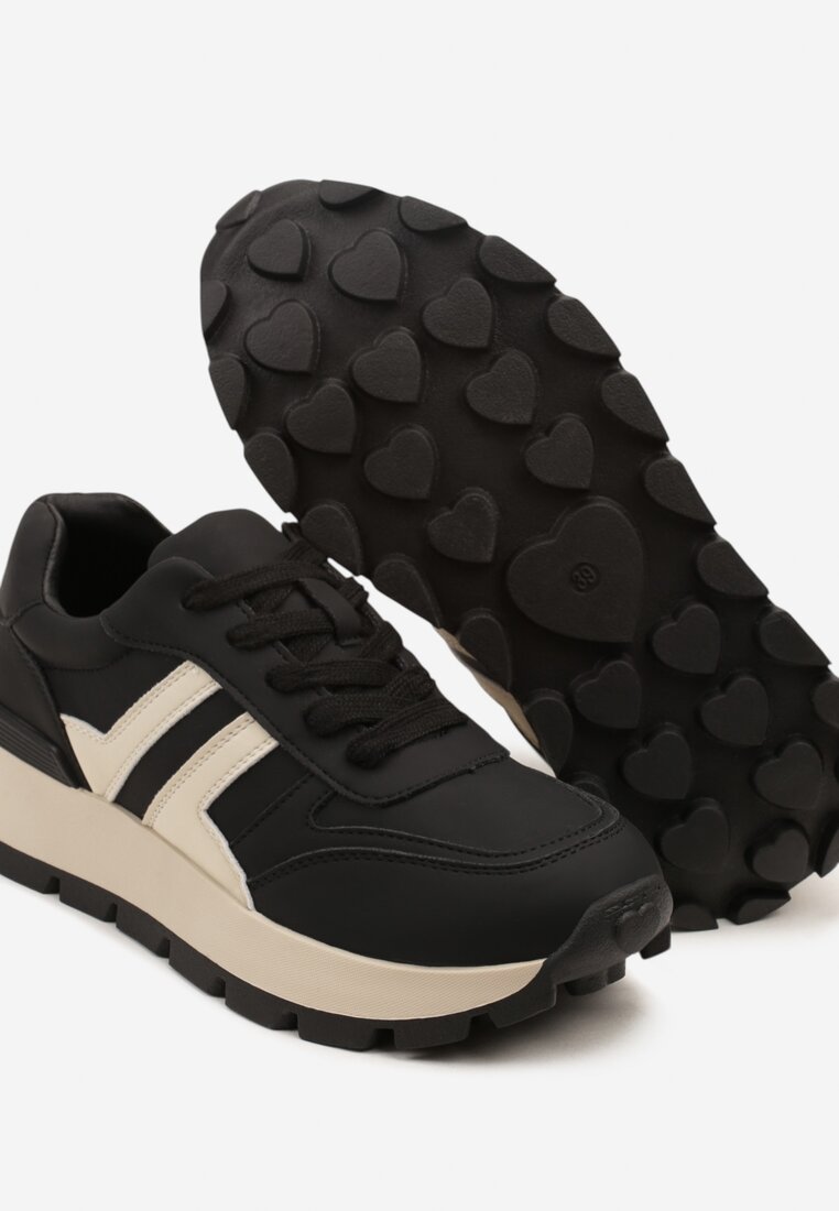 Sneakers Lulline Negri cu bej
