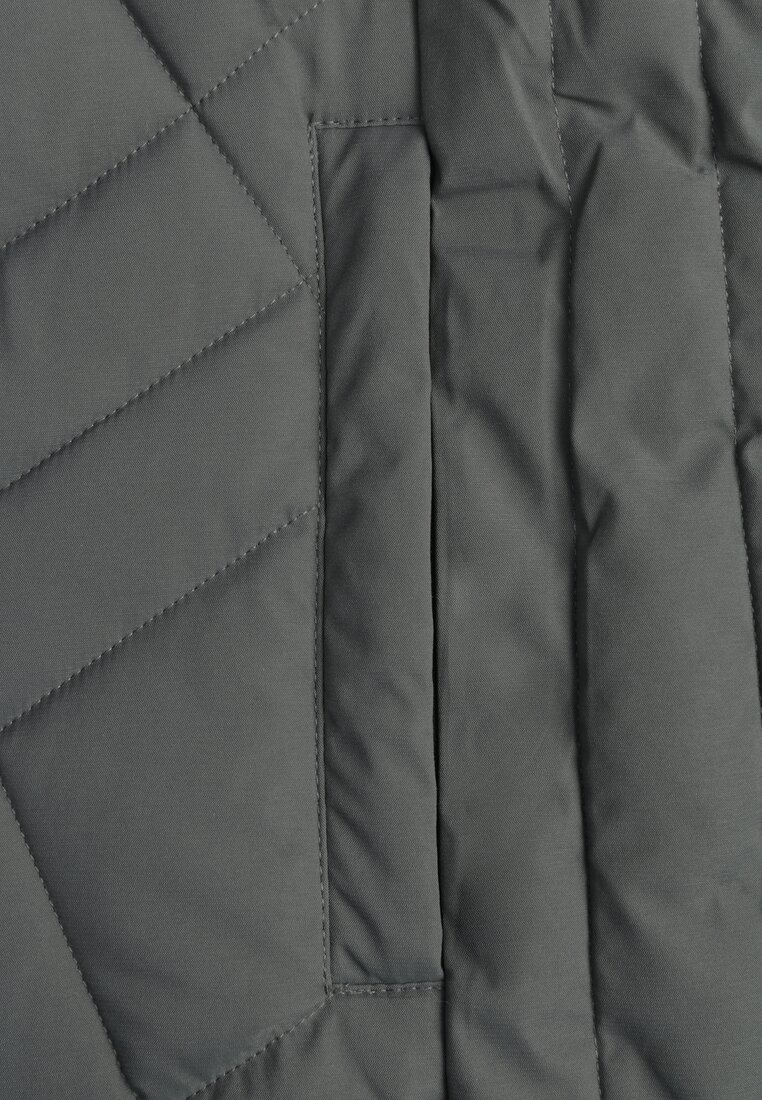 Zielona Pikowana Kamizelka o Taliowanym Kroju z Kapturem Tulonea