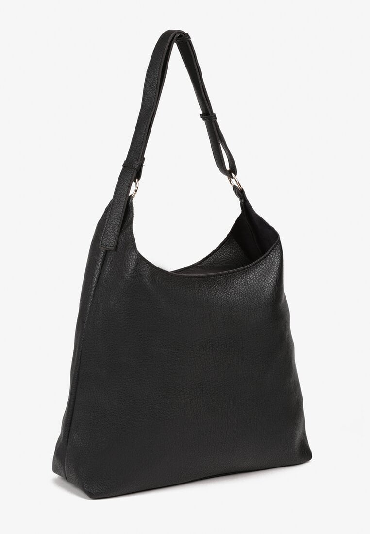 Czarna Torebka Hobo z Kosmetyczką i Paskiem Crossbody Zarosea