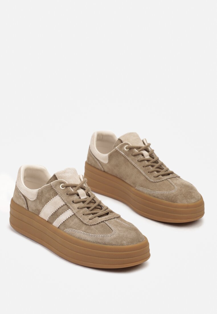 Sneakers Bej închis
